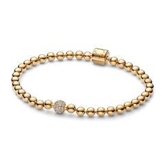 1005587800004 - Kugelarmband für Damen mit Zirkonia vergoldet