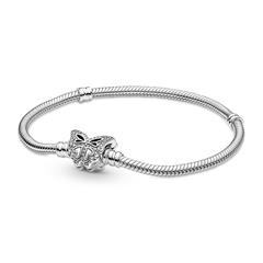 1005119600003 - 925er Silber Basic Armband für Damen mit Schmetterling