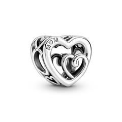 5700302979299 - Verschlungene Herzen-Charm aus Sterlingsilber