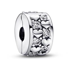 5700302997514 - PANDORA Bead Unendlichkeit Herzen Funkelnder Clip 792235C01 925er Silber silber 99