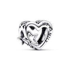 5700303078915 - Sterlingsilber Moments Slide-Charm Familie Herz Sterne