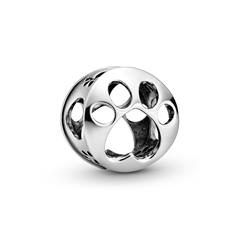 Charm Hundepfote aus 925er Sterlingsilber