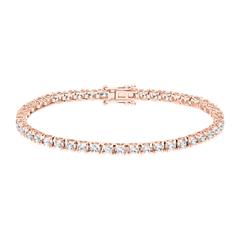 Rivière armband voor dames in roségoud