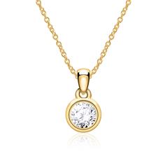 Dames 14k gouden Diamanten ketting