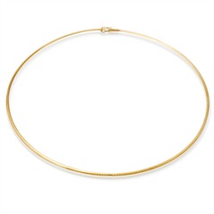 8 karaat gouden ketting: omega ketting goud 45cm