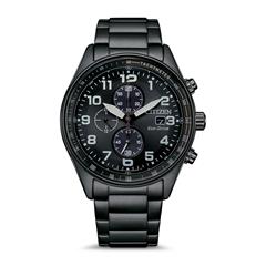 4974374334312 - Chronograph CITIZEN CA0775-79E Armbanduhren schwarz Herren Armbanduhr Herrenuhr Solar Stoppfunktion Edelstahlarmband