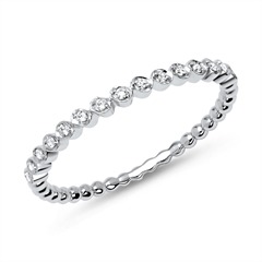 18 karaat witgouden eternity ring 15 Diamanten