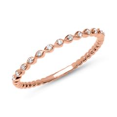 18 karaat roségouden eternity ring 13 Diamanten