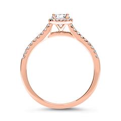 🦚 750er Roségold Ring mit Diama...