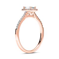 🦚 750er Roségold Ring mit Diama...