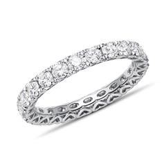 Eternity ring, 18k witgoud, Diamanten, ca. 1.73 ct.