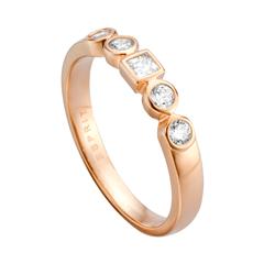 Ring flow in sterling zilver rosé met Zirkonia