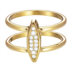 Statement ring es-exclusief goud