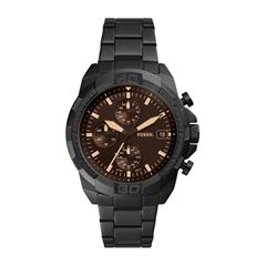 4064092077193 - Chronograph FOSSIL BRONSON FS585144MM Armbanduhren schwarz Herren Hochzeitsmode Quarzuhr Armbanduhr Herrenuhr Stoppfunktion EdelstahlarmbandDatum