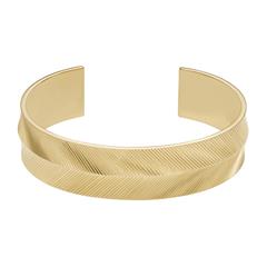 4064092234268 - Armspange FOSSIL HARLOW LINEAR JF04535710 Armbänder Gr Edelstahl gelb (gelbgoldfarben) Damen Armspange Armspangen