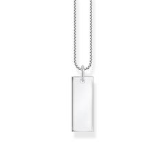 ID tag ketting van sterling zilver, graveerbaar