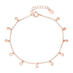 Roségoud vergulde sterling zilveren armband