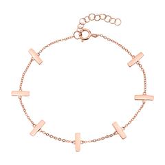 Armband in roségoud verguld sterlingzilver