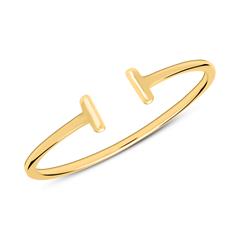 Minimalistische ring van 925 verguld zilver