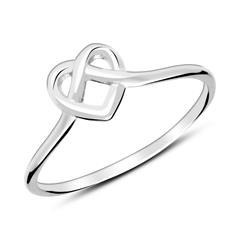 Ring hart in sterling zilver