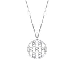 Ketting voor dames in sterling zilver met Zirkonia