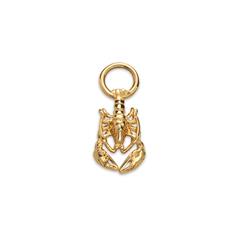 Lobster Charm Anhänger aus Ocean Steel, vergoldet