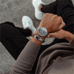Marineblau PAUL HEWITT Anker Armband PHREP Lederarmband für Männer Herren Armband mit Anker Schmuck aus Messing 