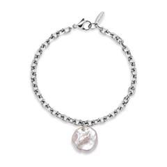 Edelstahl Armband Treasure für Damen mit Perlmutt