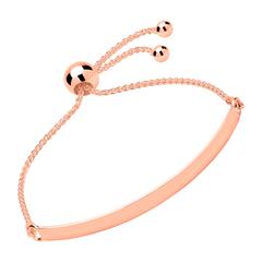 Armband 925 zilver rose goud graveerbaar