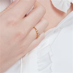 🦚 Ring für Damen aus vergoldete...