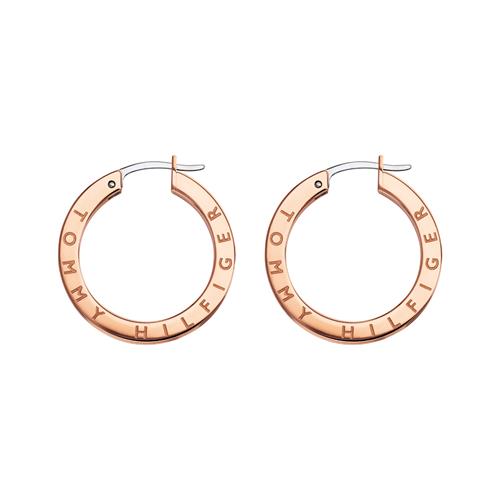 Dressed Up Creoles Made Of Rosé Gold Plated Stainless Steel