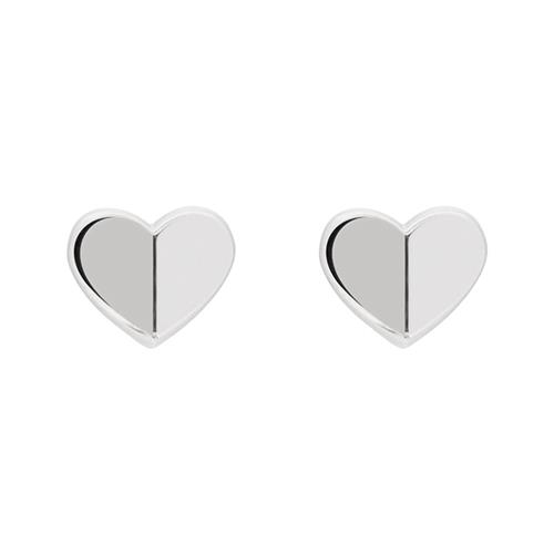 Heart Stud Earrings Dressed Up For Ladies Made Of Stainless Steel By Tommy Hilfiger