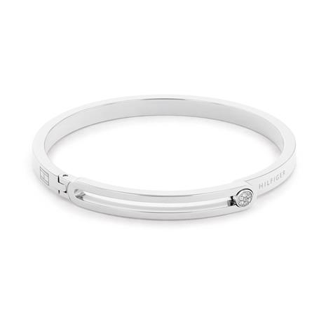Tommy Hilfiger Minimal Family Engraved Bangle For Ladies In Stainless ...