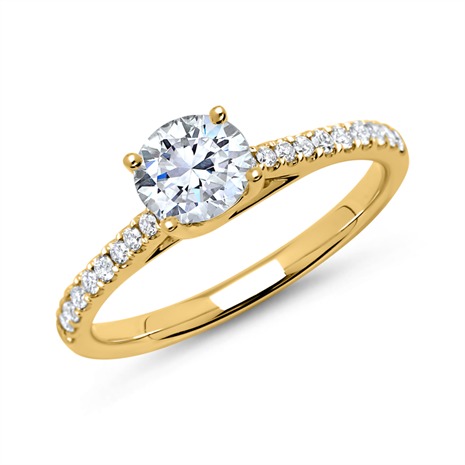 Brilladia 18ct Gold Diamond Ring DR0128SL-18KG