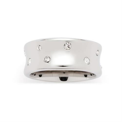 Ladies ring gomena made of stainless steel engravable