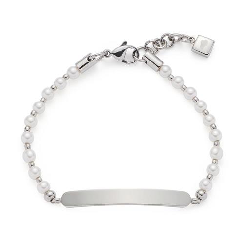 Ladies bracelet alba stainless steel with pearls