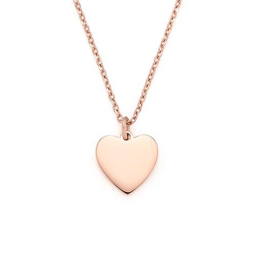 Necklace coletta for ladies in stainless steel, rose gold plated