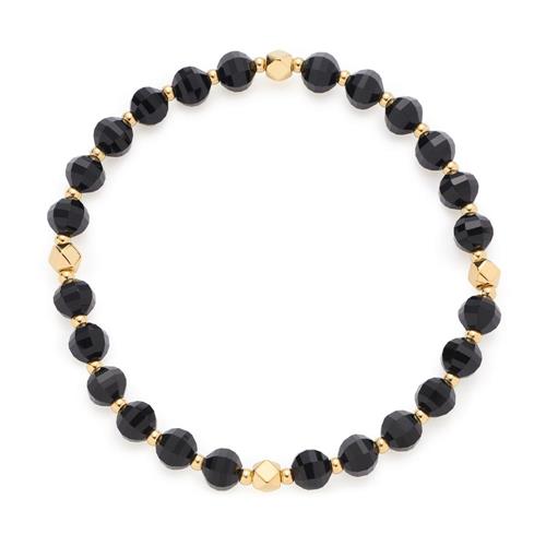 Nerola bracelet in stainless steel, glass crystals, IP gold