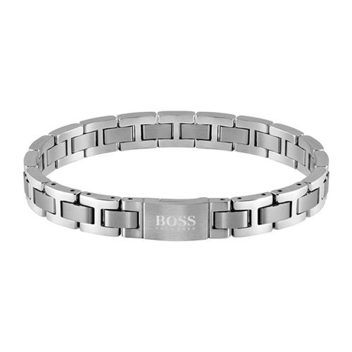 Metal link essentials pulsera de acero inoxidable para hombre