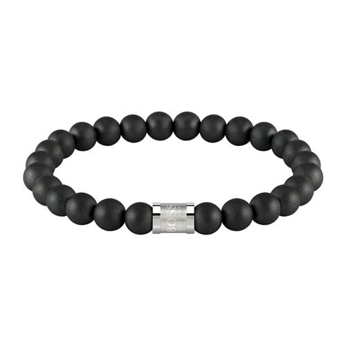Beads for him men's bracelet in onyx
