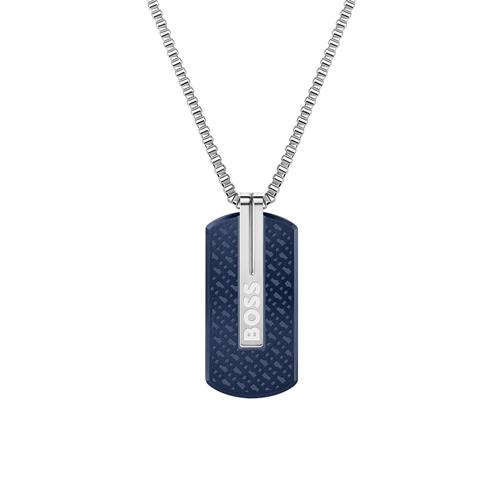 HUGO BOSS BOX-CHAIN NECKLACE WITH BLACK AND SILVER-TONED PENDANT 1580263 |  Starting at 98,00 € | IRISIMO