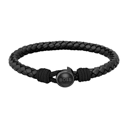 Boss Thad Classic Men's Leather Bracelet, Brown 1580467