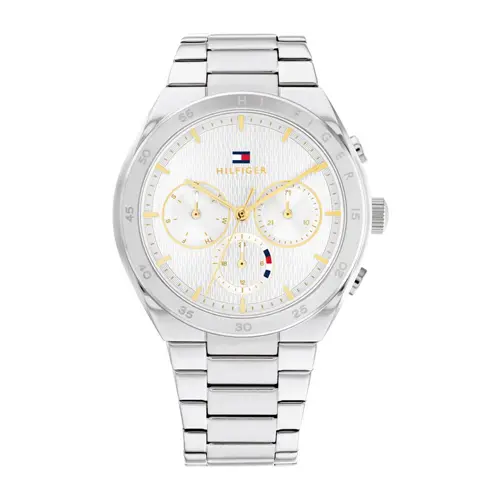 Multifunction watch for ladies in stainless steel