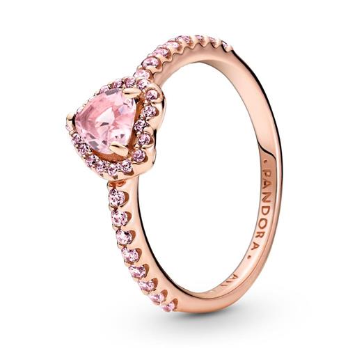 Anillo rose corazón para mujer