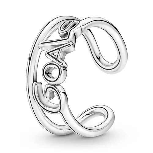 Offener Ring Goals für Damen aus 925er Silber