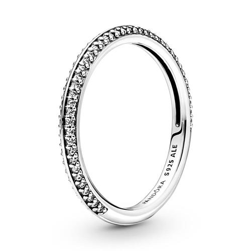 Ladies ring in 925 silver with zirconia, ME collection