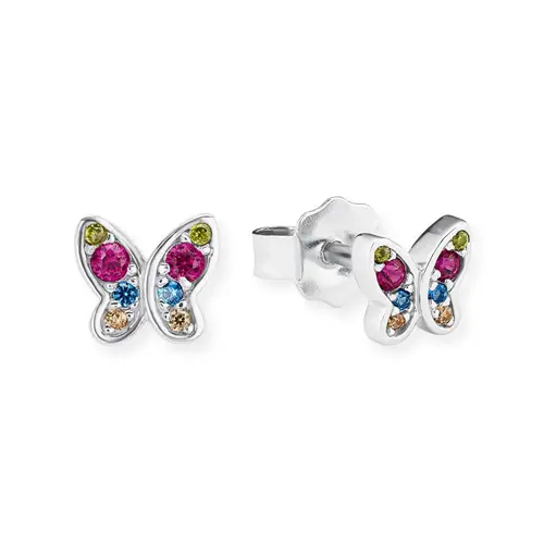 925 silver ear stud butterfly for girls