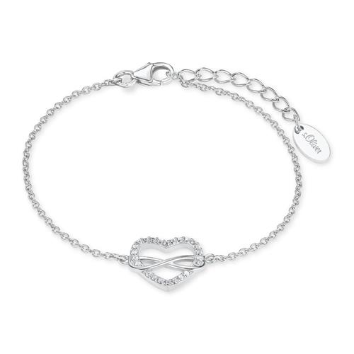 Ladies bracelet heart and infinity in 925 silver