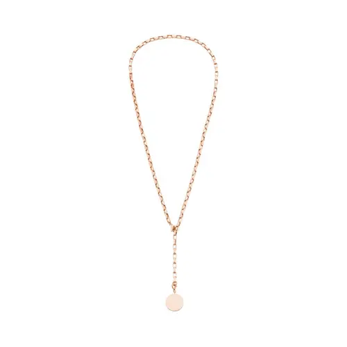 Necklace for ladies in stainless steel, IP rosé