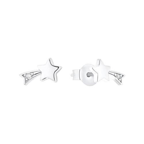 Stud earrings for girls in 925 sterling silver with zirconia